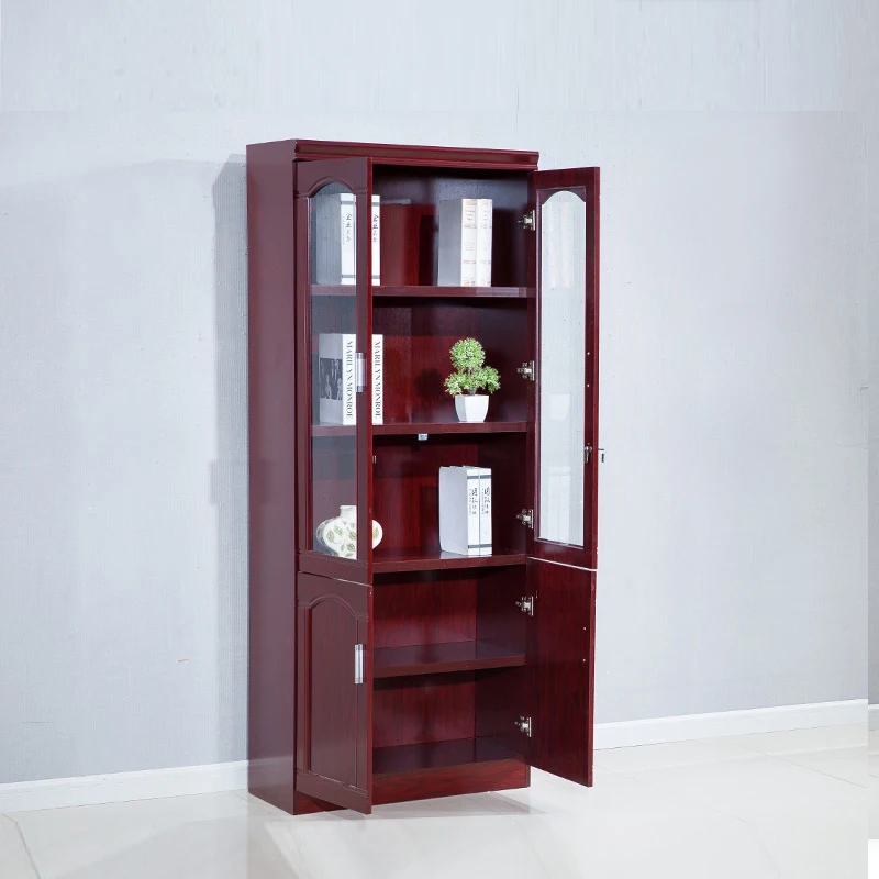 Two-Door Wooden File Cabinet for Factories Offices Traditional for School Use Executive Boss Manager Office Furniture Bookcase