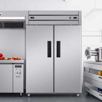 Commercial Stainless Steel Refrigerator Freezer with Compressor Cooling for Commercial Kitchen Use