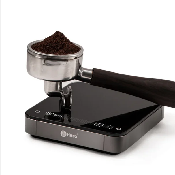 Coffee Scale Pour Over Drip Espresso Scale High Precision Kitchen Scale with Timer 5kg/0.1g, Size: 18x14x3CM