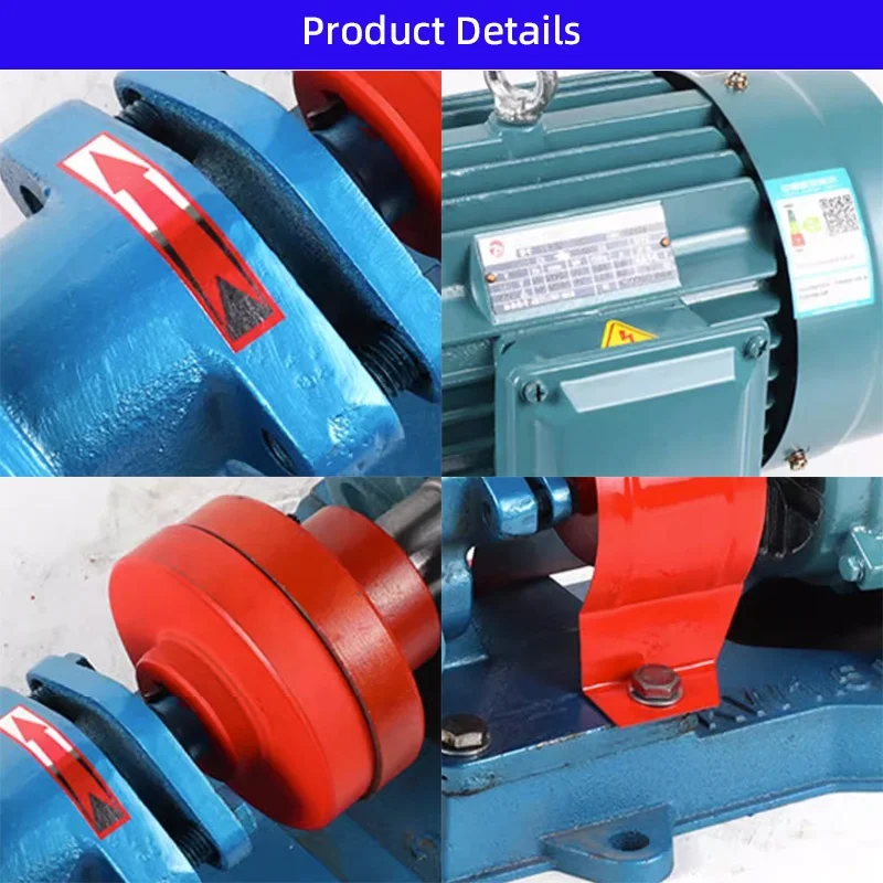 110V Stainless Steel Kcb 55 83.3 Electric Palm Hot Cooking Oil Transfer Pump Oil Gear Pump Kcb 200 1.1kw 380V
