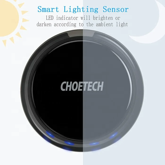 Прямая поставка CHOETECH лучшее качество быстрое Micro USB 5 Вт 7,5 Вт 10 Вт 15 Вт Qi универсальное беспроводное мобильное зарядное устройство