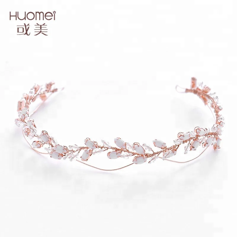 Оптовая продажа ручной работы свадебные пояса аксессуары для волос со стразами свадебный головной убор женщин