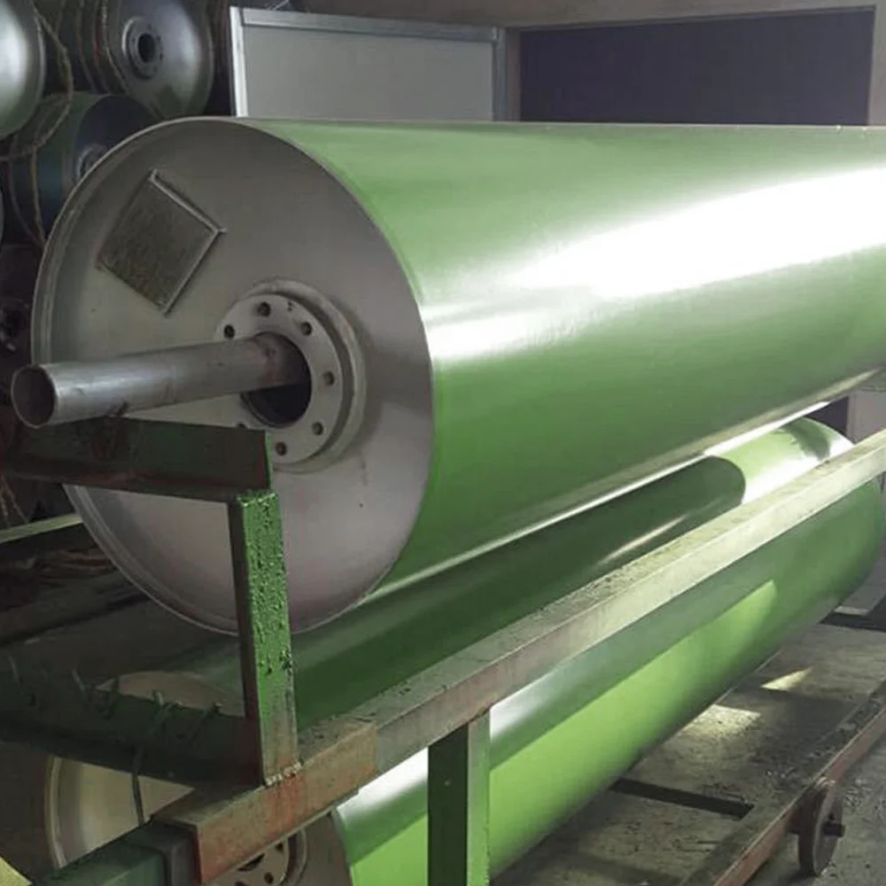 Hongrui Green Spray ptfe Roller بكرة رش طلاء غير لاصقة تستخدم في مصانع الطباعة والصباغة