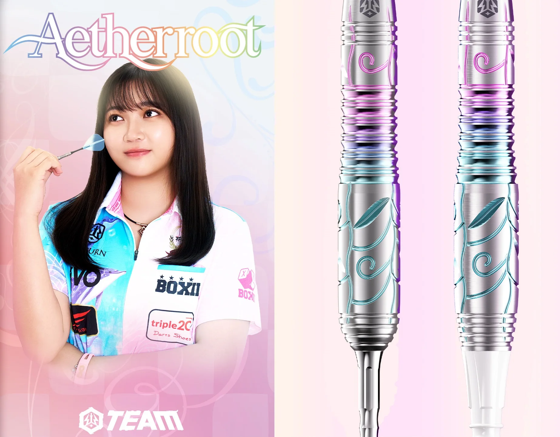 CALIBURN Aetherroot ダーツ 17g ソフトティップ Professional Player Collection 90% Tungsten Darts Set - Aetherroot