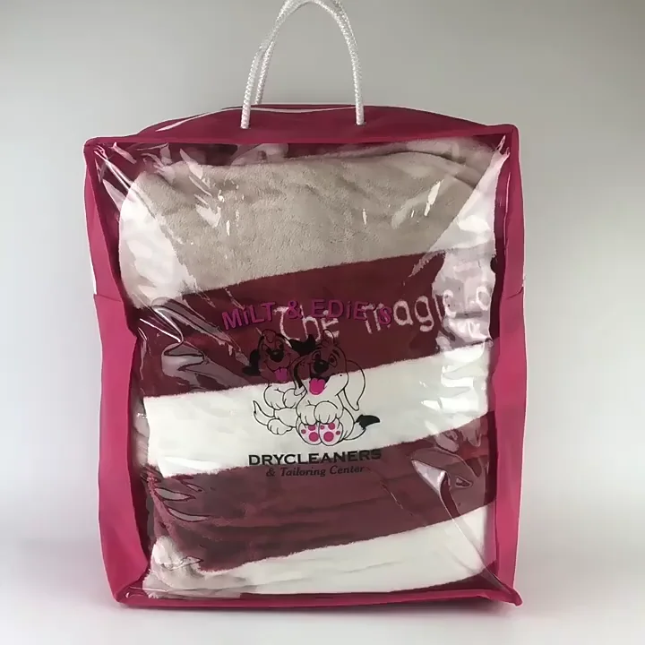 Luxury Comforter Bag With Zipper Fabric Totes Bag Foldable Blanket