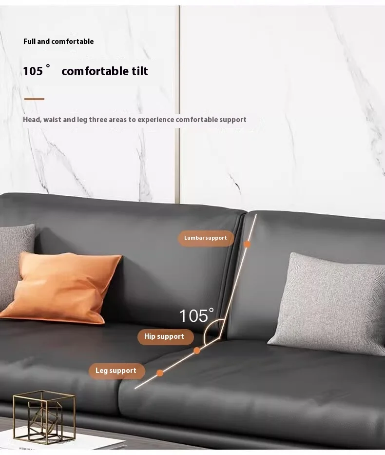 Modern Solid Wood Office Sofa and Coffee Table Combination for Commercial Use in Villa and Business Reception Rooms