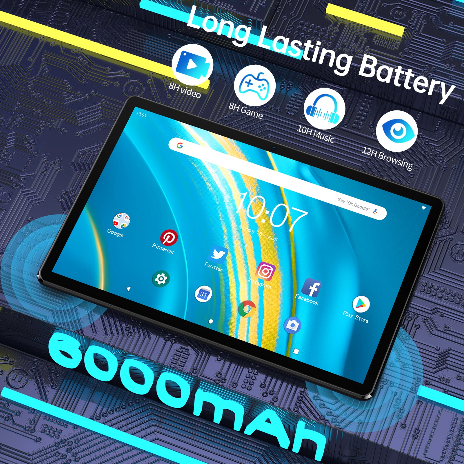 Pritom M10キッズ向け10インチタブレット 2GB+64GB WiFi/3G対応