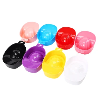 Nail Art Hand Washing Remover Soak Bowl DIY Salon Nail Spa Bath Treatment Manicure Tools