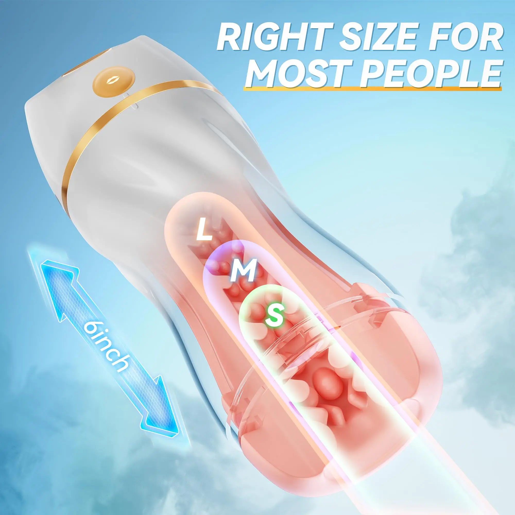 Upgraded 7 Vibration & Suction Hands Free Pocket Pussy Male Stroker  Automatic Sucking Male Masturbators Adult Toy for Men