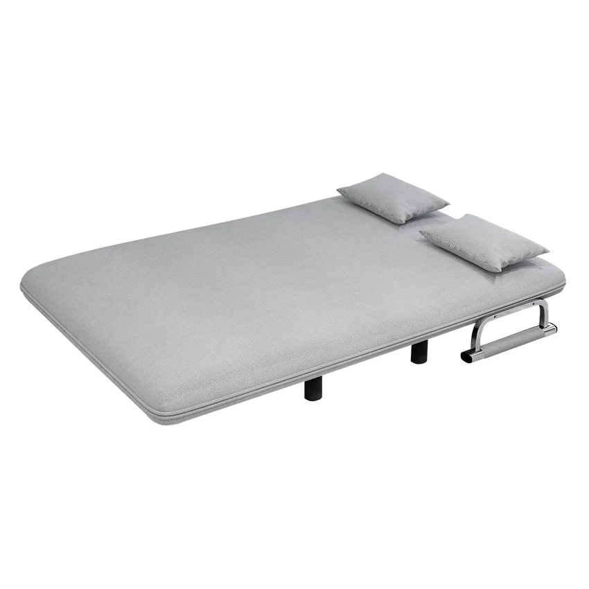 Latest Design Home Furniture 3 Fold Soft Sleeper Sofa  Bed Grey Folding Sofa Bed