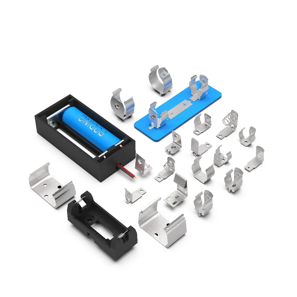 Poding 89 Stamping D Cell Battery Holder 32650 Battery Clip