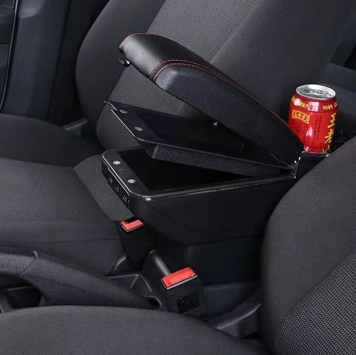 Car Armrest Console Box Double Storage Box 7 USB  Car Interior Accessories for Wuling Confero S