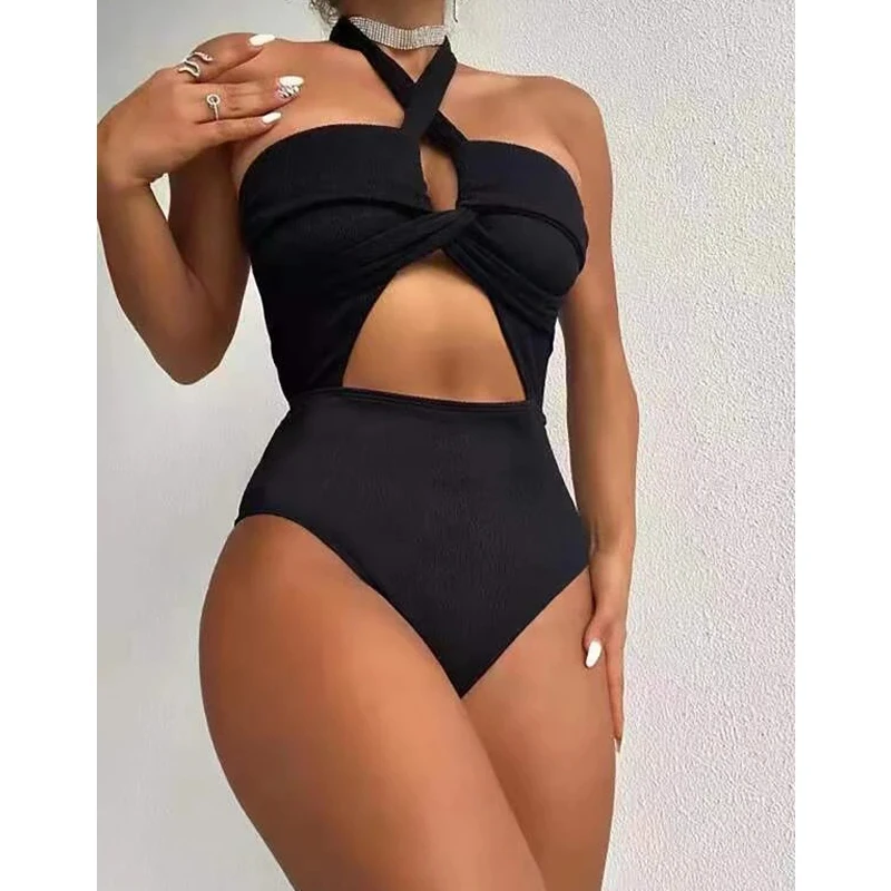 cut out bikini jumpsuit