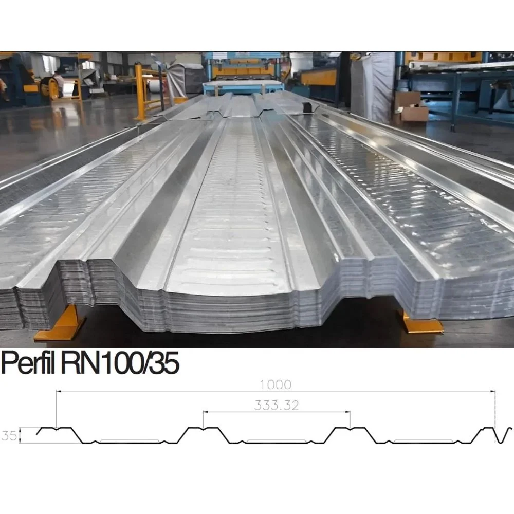 墨西哥流行仓库工厂口径22口径26 TRN 100-35屋顶外墙面板滚压成型机