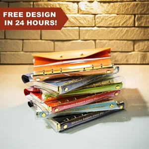 Custom Eco-friendly Budget Planner Cute A5 A6 A7 Notebook New Design Clear PVC Cover Business & School Promotional Gifts