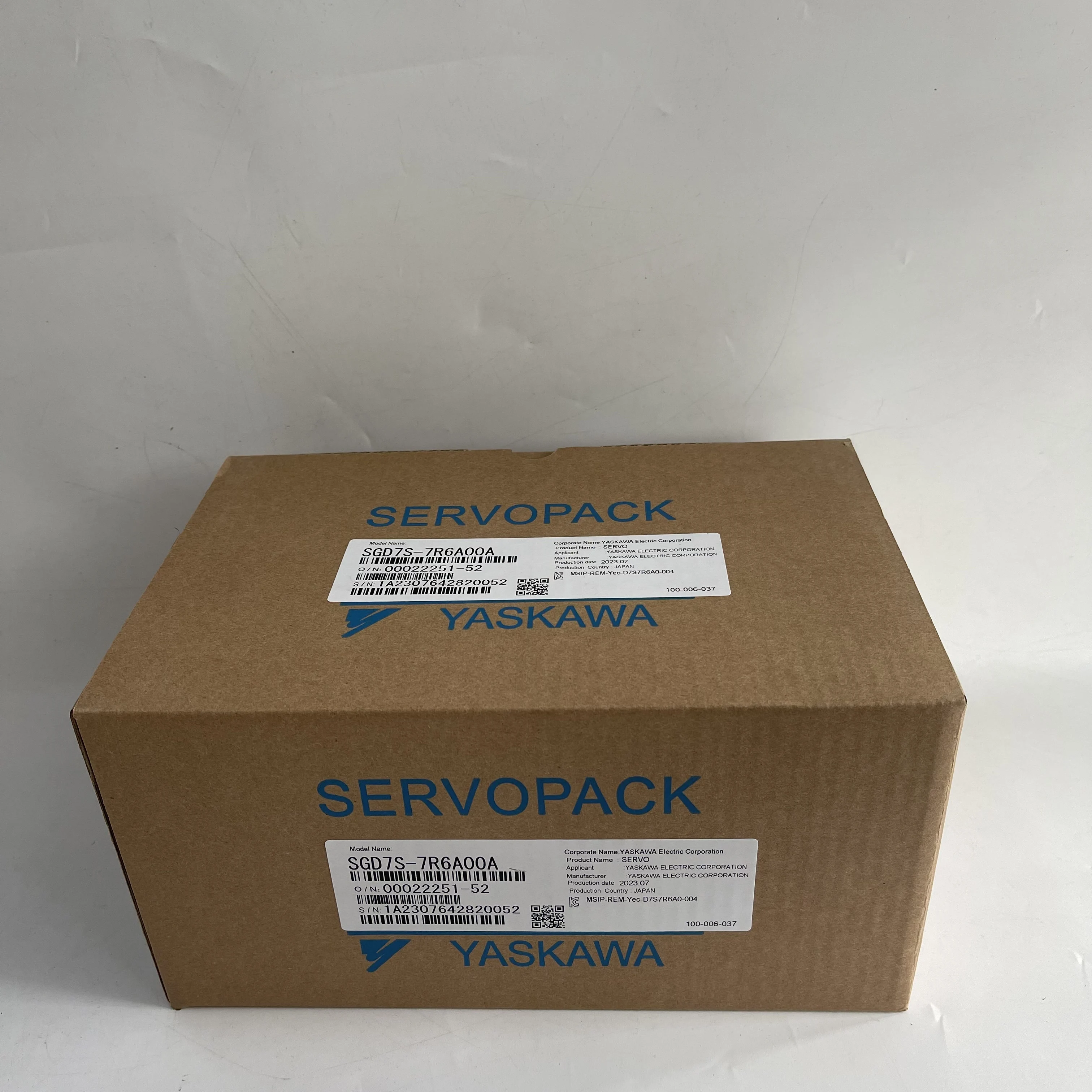 Yaskawa Servopack Servo Driver SGD7S-7R6A00A Yaskawa Servopack Servo Driver SGD7S-7R6A00A