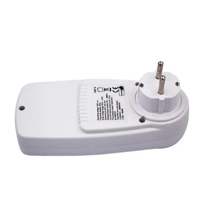 Plug Socket Digital Voltage Wattmeter Power Consumption Watt Energy Meter AC Electricity Analyzer Monitor
