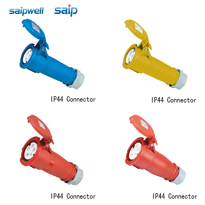 Saipwell / Saip IEC standard IP44 16A 32A 63A 125A industrial power socket plug