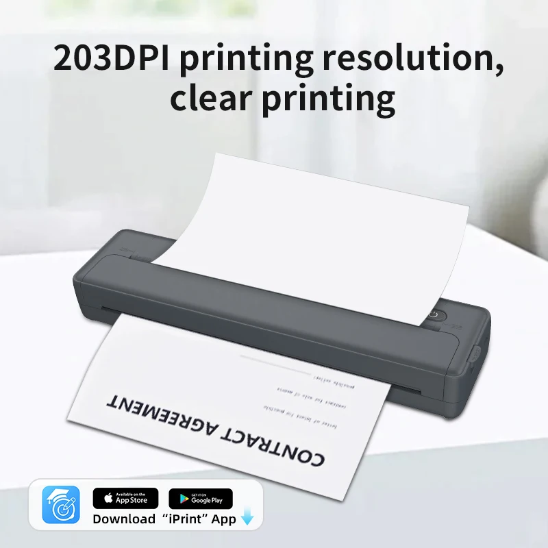 HZTZ A4 Portable Mini Thermal Printer - Wireless & Versatile