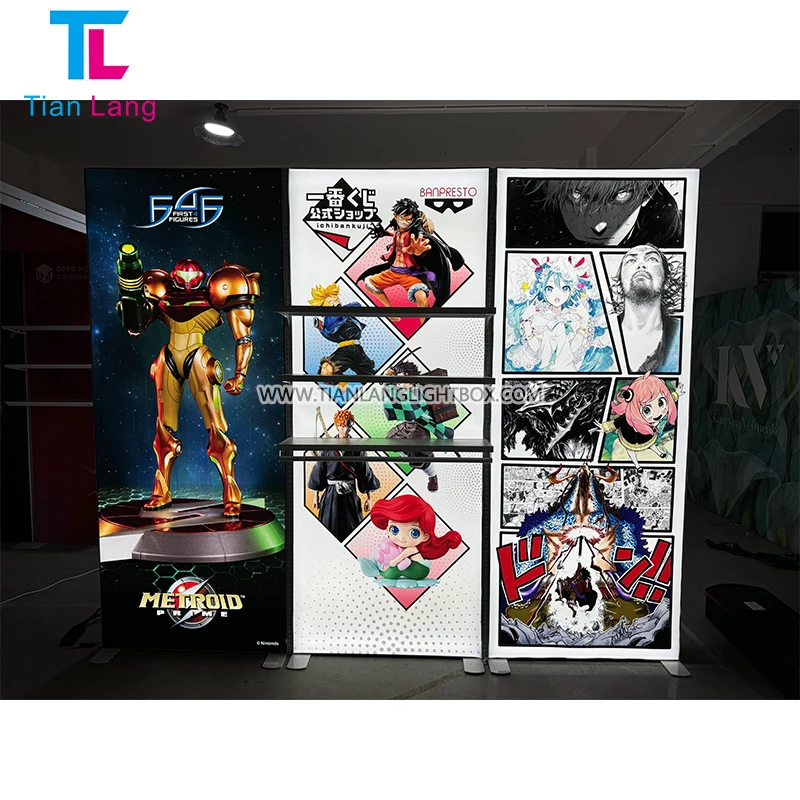TianLang Производители на Изложителни Стенове По Част от Поръчката Графика за Търговски Салони с Автономна Подсветка