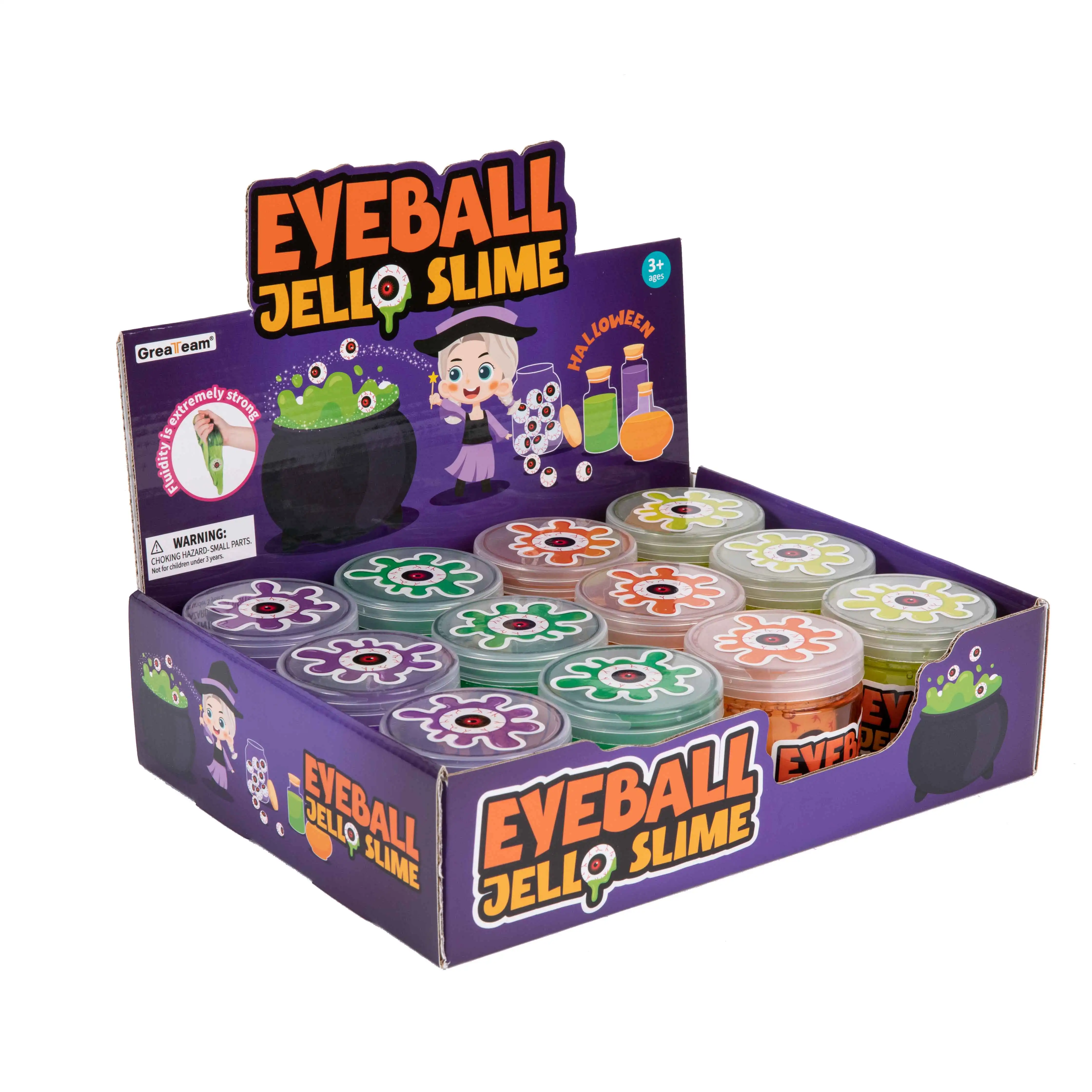 ハロウィーンスライムウォーターDIYクレイポリマーと樹脂サスペンド