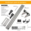 Kit de rail de guidage double couche A de 1,4 mètre