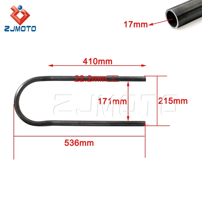 Cafe Racer Seat Frame Hoop Loop End Brat With LED Brake Light for Honda Yamaha Suzuki
