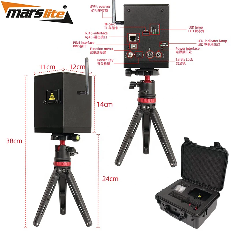 Marslite 3w Laser Cube Proyector Projection App Wi-fi Control Lasercube ...