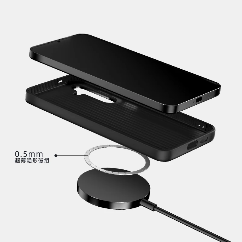 Luxury Magnetic Carbon Fiber Case for Samsung Galaxy
