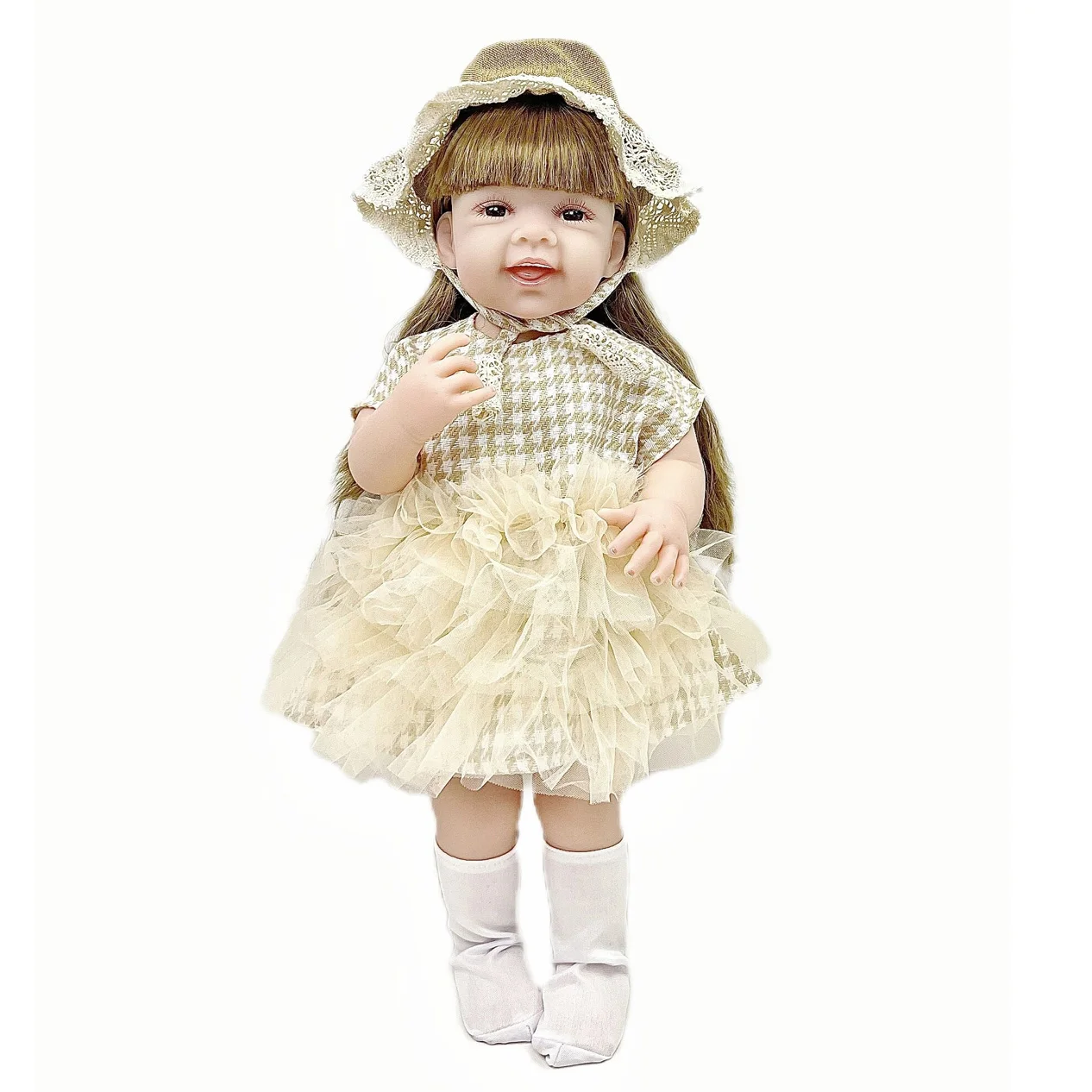 Хит продаж кукла-младенец 22 дюйма высокая имитация мягкие детские куклы силиконовая кукла-Реборн игрушки