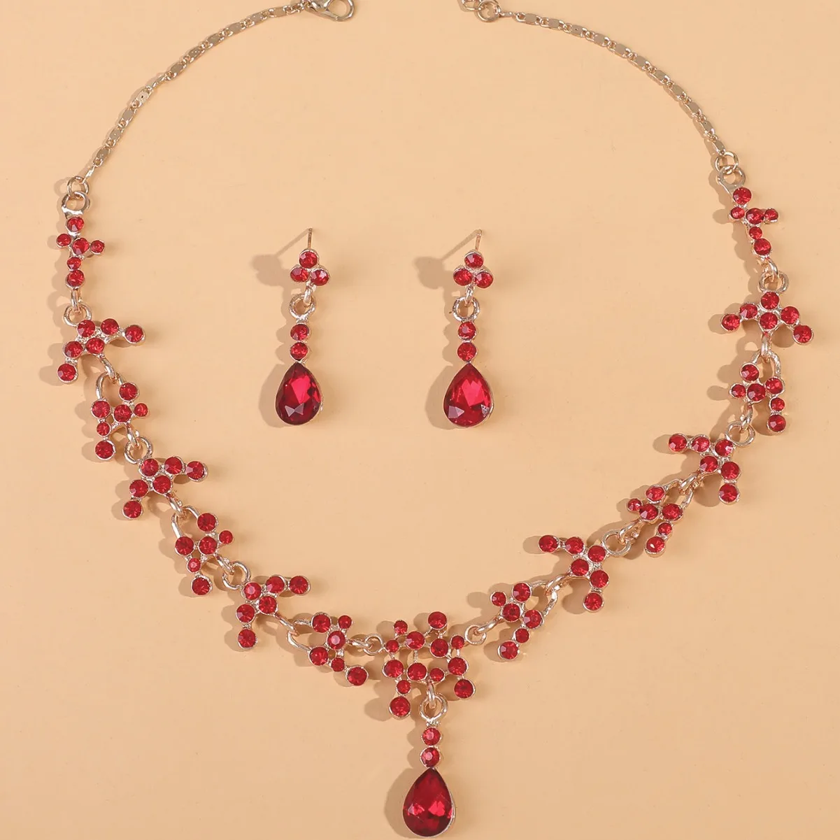 Elegant Rhinestone Wedding Jewelry Set
