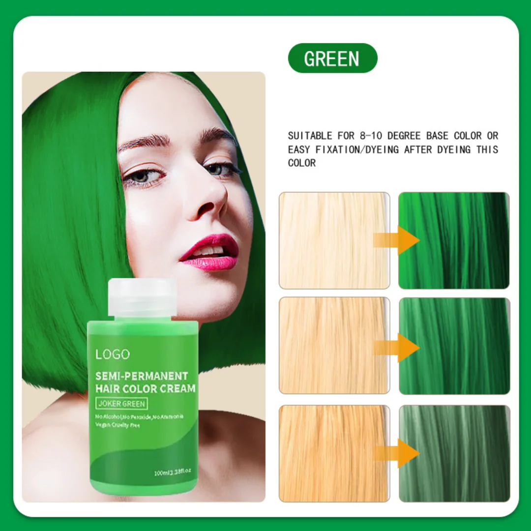 Wholesale Organic Cruelty Free Semipermanent Temporary Color