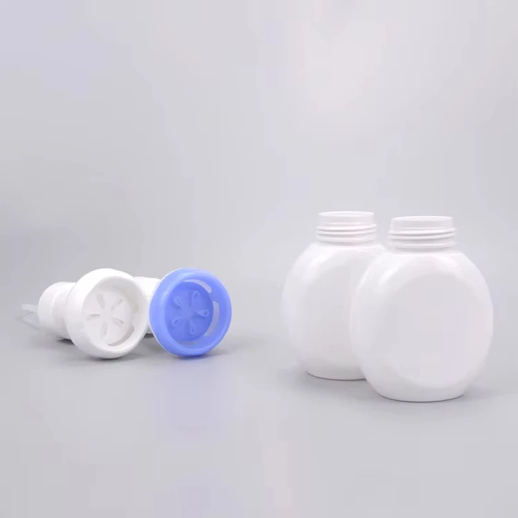 Factory Direct Wholesale Price High Quality 260ml White Opaque Plastic PET Liquid Soap Flower Foam Pump Bottle manufacture