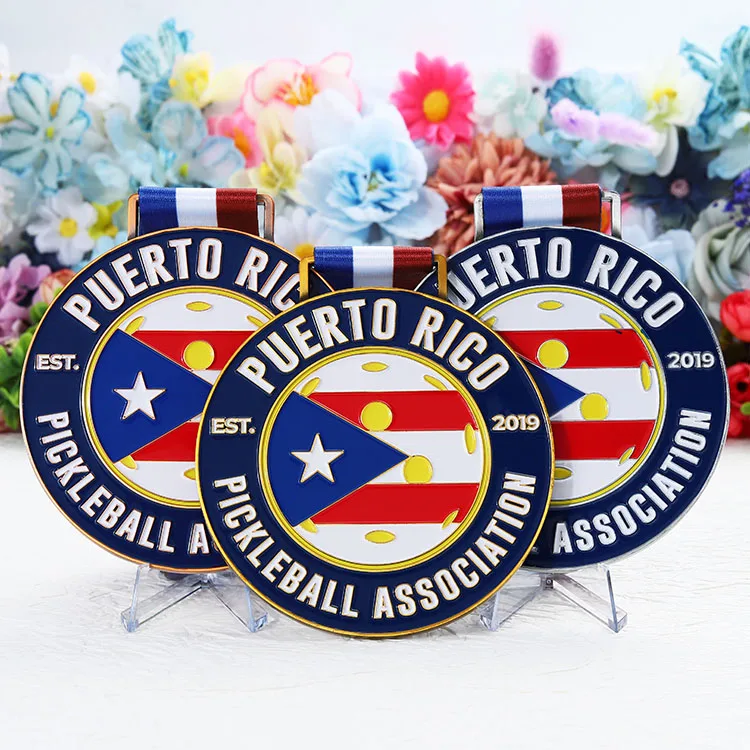 Fabrik Custom Medaillen Sport Metall Logo Emaille Auszeichnung Medaille 2d 3D Gold Silber Fußball Medaillen mit Band 7