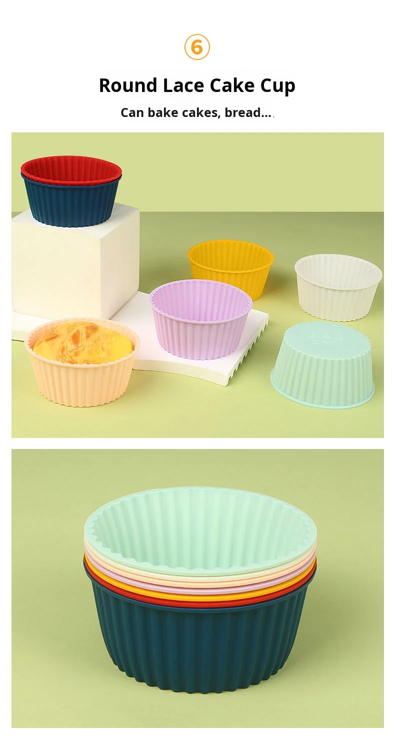 New Silicone Cake Mold Air Fryer Bowl Reusable Non-Toxic Non-Stick Oven Baking Mold for Cake Pudding factory