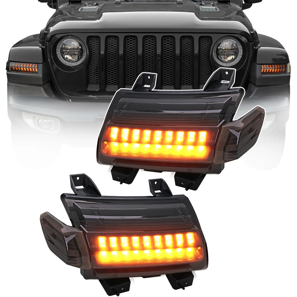 Led Daytime Running Lights With Sequential Turn Signal For Jeep Wrangler Jl  - Buy Turn Signal For Jeep Wrangler Jl,Daytime Running Lights For Jl,Jl Turn  Signal Product on 