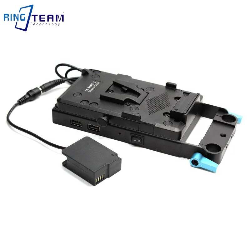 DMW-DCC8 Dummy Battery DC Coupler+ V Mount Plate for Panasonic Lumix DMC FZ2500 FZ2000 FZ1000 FZ200 FZ300 G5 G6 G7 GX8 G80 G81 manufacture