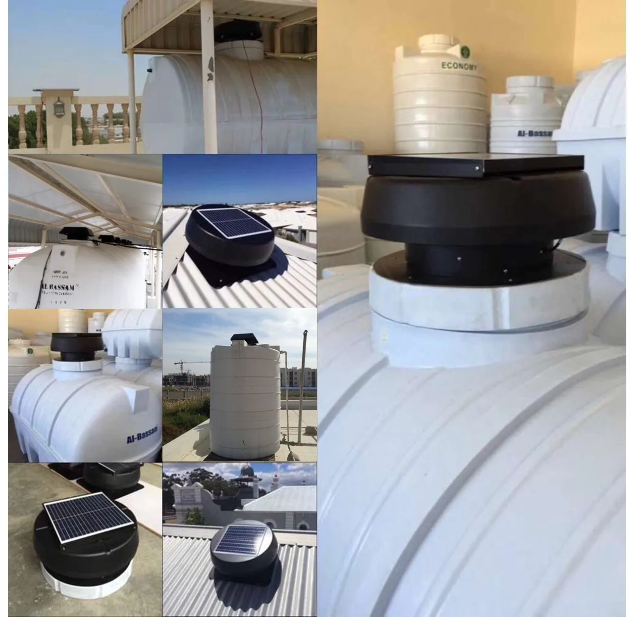 Solar Attic Fan, 40W, HVAC, Axial, Roof - detail 20