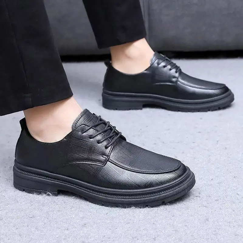 Mens Shoes Comfortable Soft Leather Shoes Gentlemen Shoes: Classic Leather Dress Shoes, Soft Sole Comfort, British Mens Shoes Comfortable Soft Leather Shoes Gentlemen Shoes: Classic Leather Dress Shoes, Soft Sole Comfort, British