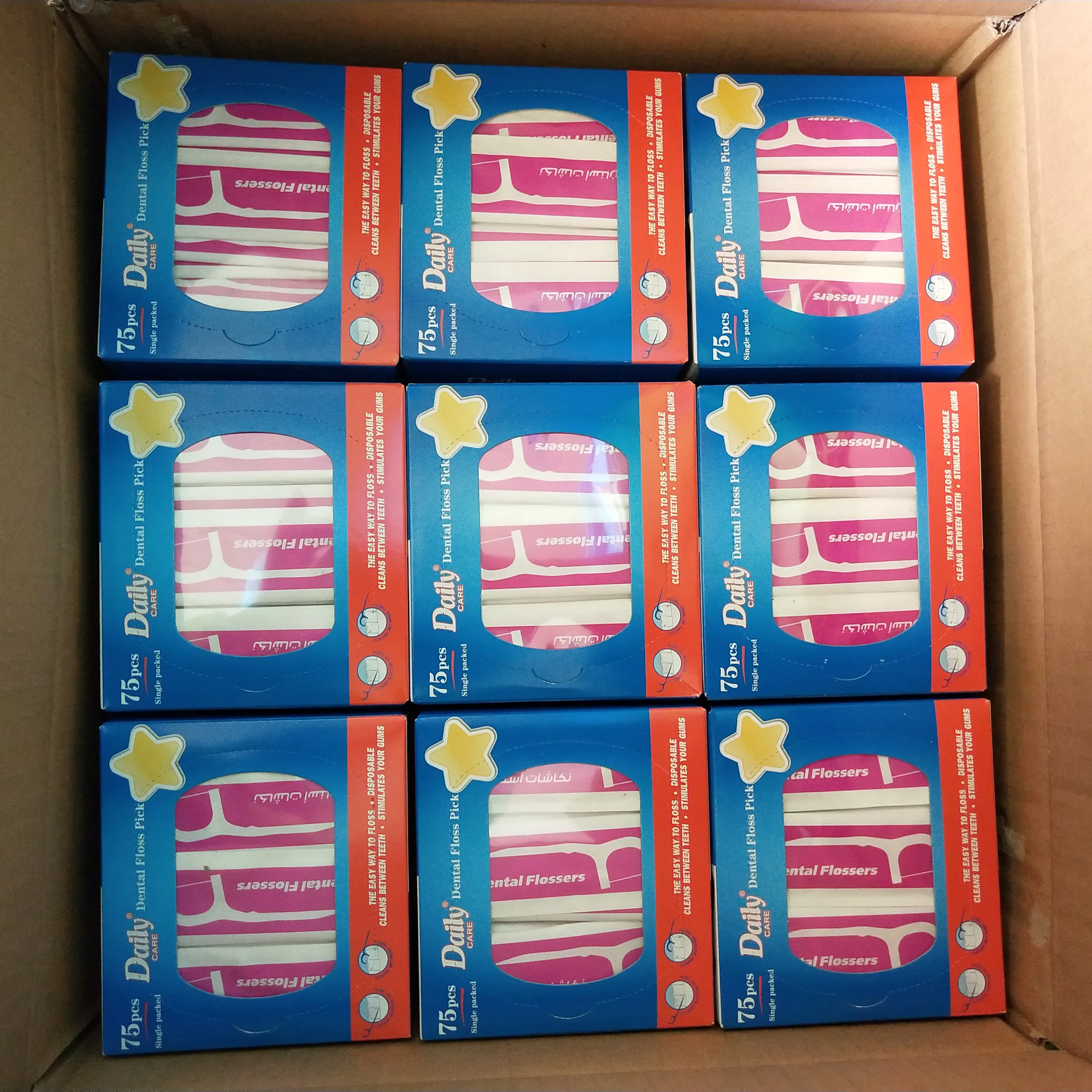 Manufacturer Plastic Dental Flosser Floss Pick Individually Wrapped For