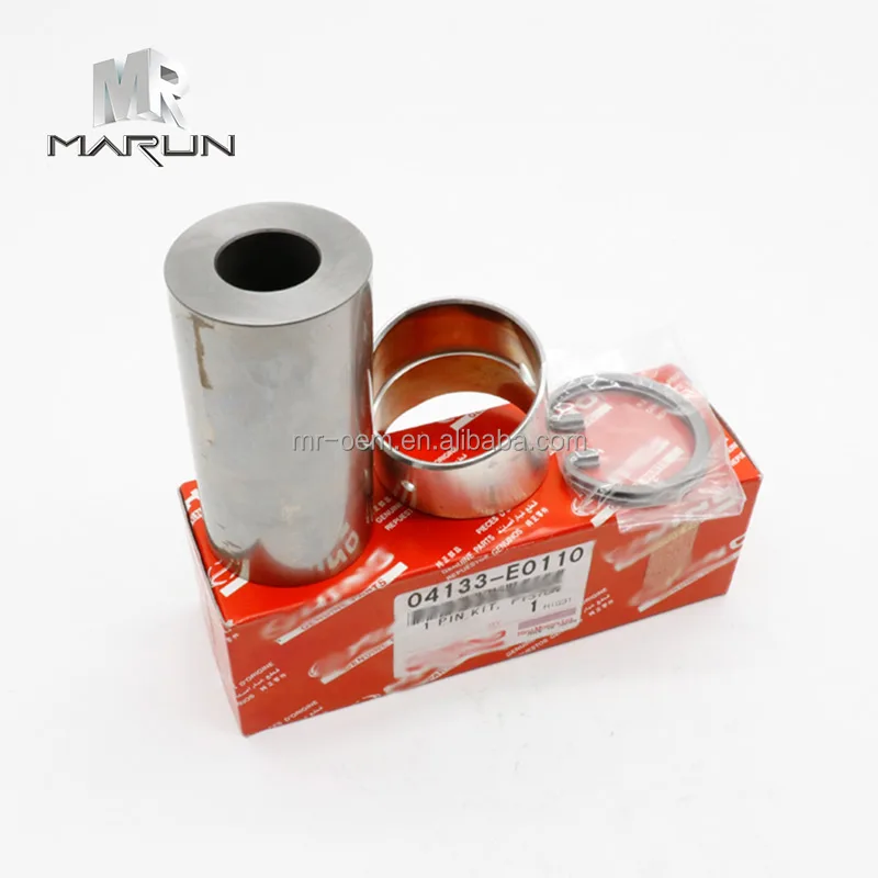 Original J05E Piston Pin Kit Bushing 04133-E0110 Part for SK250-8 Diesel Engine Construction Machinery Parts