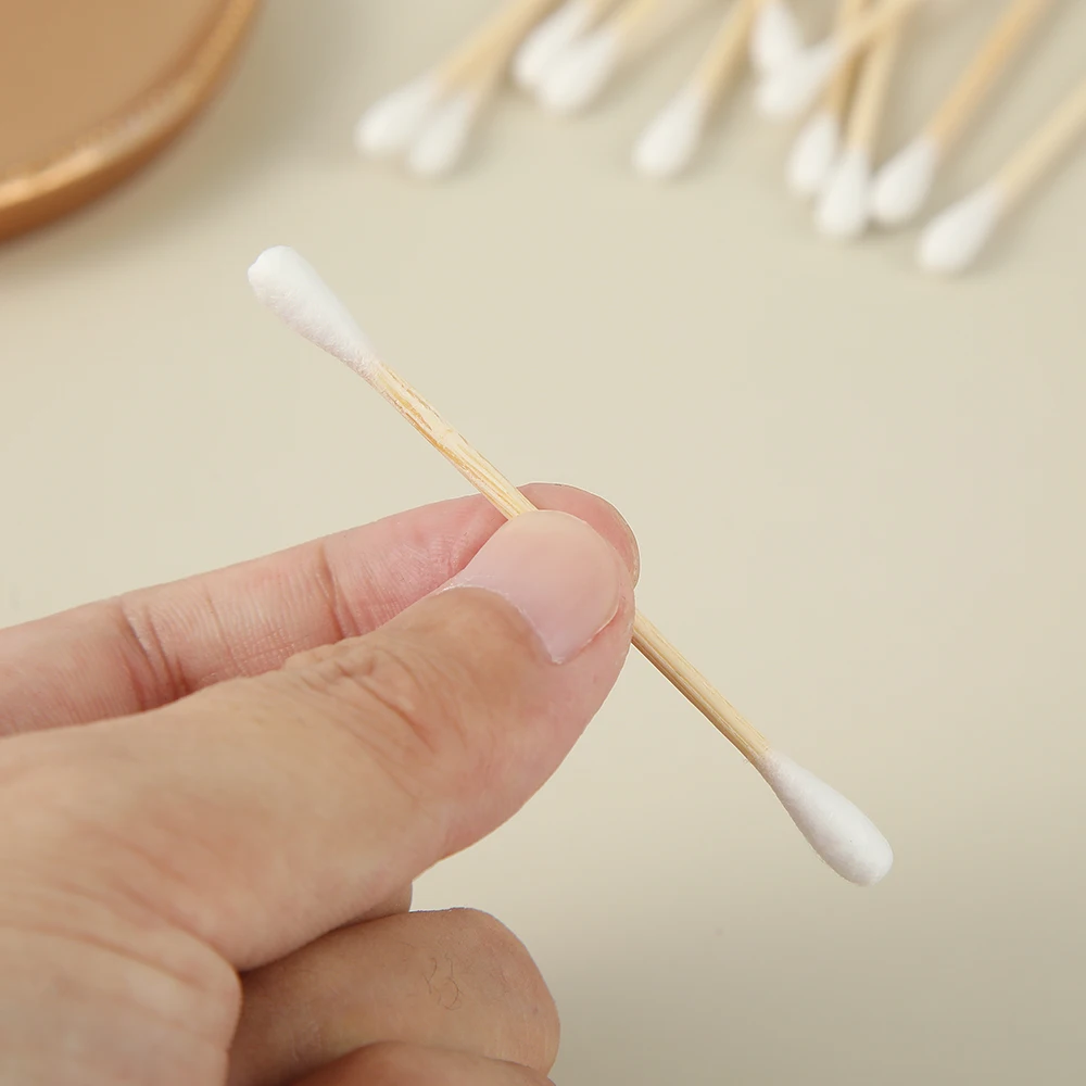 Disposable Double Headed Clean Environmentally Wooden Bamboo Stick