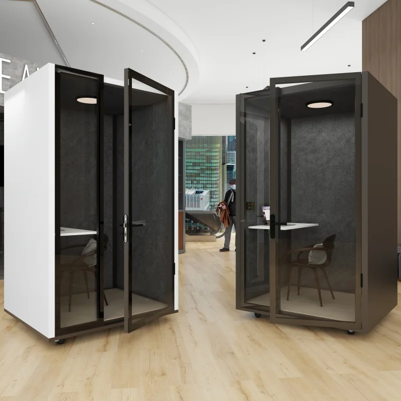 Indoor Sound Proof Prefabricated Office Work Telephone Booth Furniture Phone Booth Portable Studio Office Pods