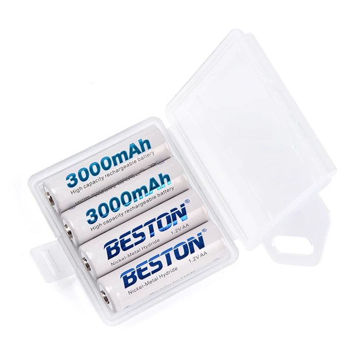 Power Bank Rechargeable Battery Cells Nimh 1.2V Cell Quick Charge Aa Size Batteries 3000Mah