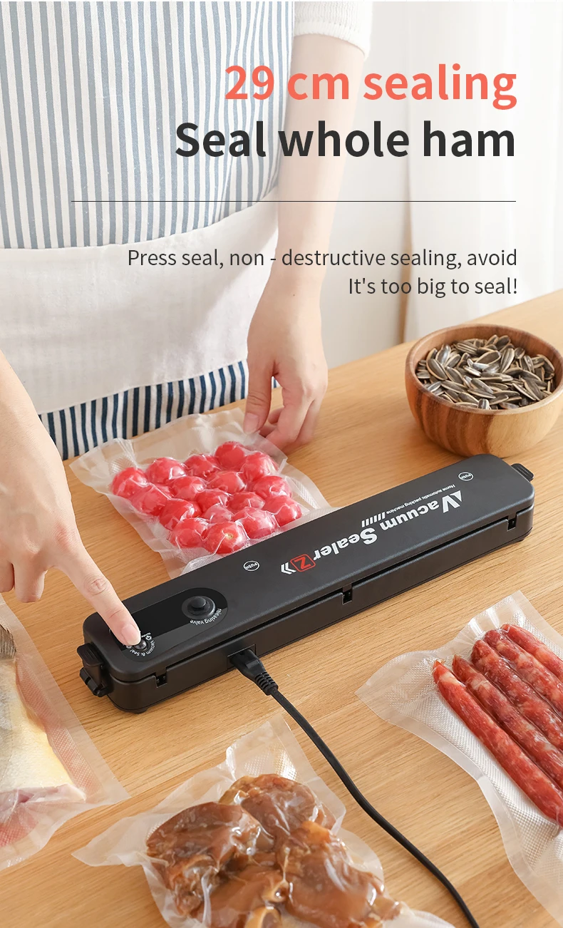 CPYP Automatic Food Vacuum Sealer Packing Machine Food Storage Packer For Dry Wet Food Preservation With Vacuum Sealing Bag