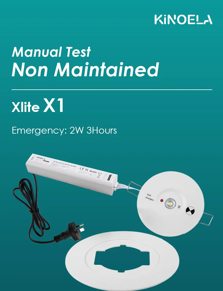 Rechargeable LED Spitfire Emergency Spot Light Non-Maintained Recessed ...