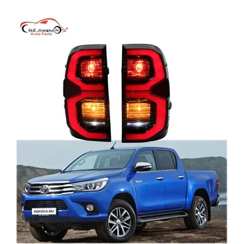 for Toyoata Hilux 16-21 Years Special Modified Smoked Taillights Brake Lights Rear Fog Lights 12V New Tail Light