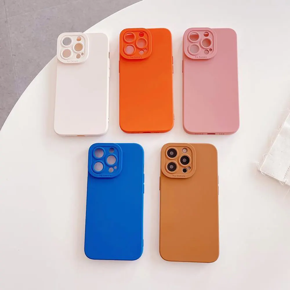 Tpu Pc Phone Case For Iphone 15 14 13 12 11 Xr Xs Max Pro Plus Pure Colour Cases Luxury Colourful Frosted Sjk386 Laudtec factory