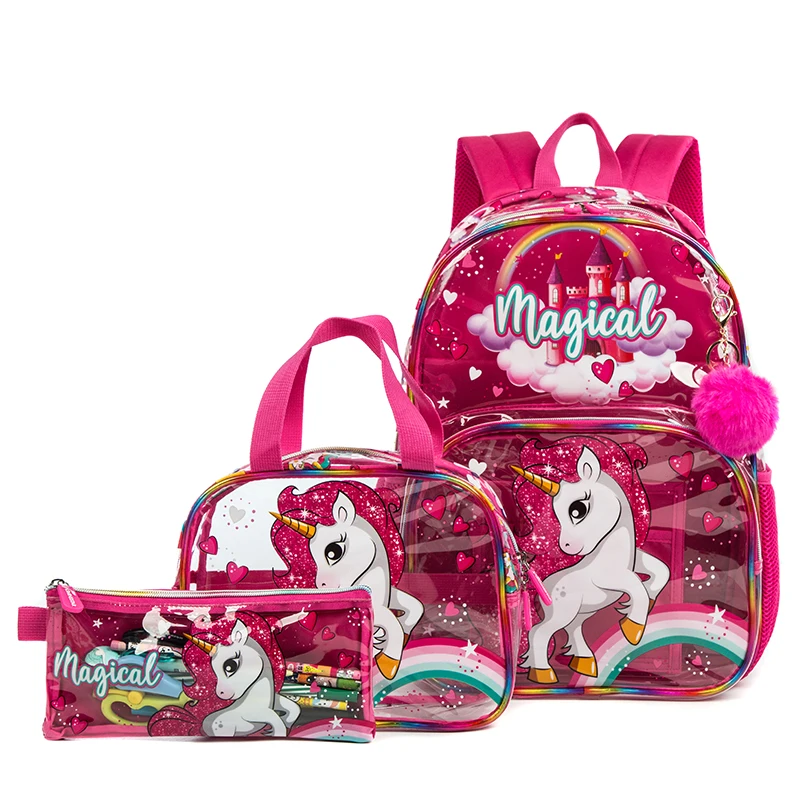 Jasminestar Girls School Backpacks For Kids School Bag Unicorn ...