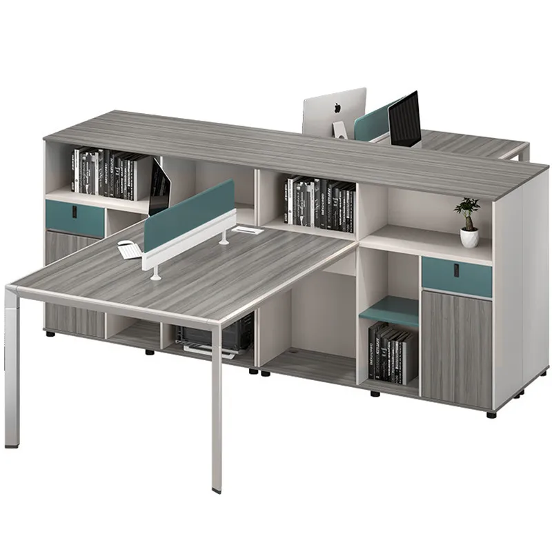 Набор офисной мебели современного дизайна, Офисный Компьютерный стол, рабочая станция, офисный стол с шкафом